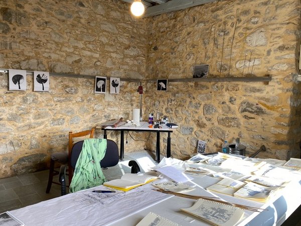 Sandra Capaul, Ateliersituation Ano Syros, 2023 Sandra Capaul, Ateliersituation, 2023